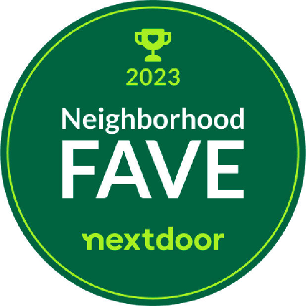 Neighborhood Fave nextdoor 2023 winner badge